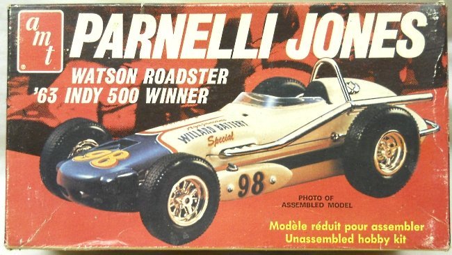 AMT 1/25 Parnelli Jones Watson Roadster 1963 Indy 500 Winner, T162 plastic model kit